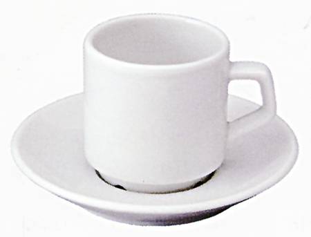 Martinique Flat Demitasse Cup & Saucer Set