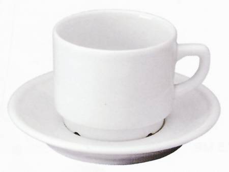Martinique Flat Cup & Saucer Set