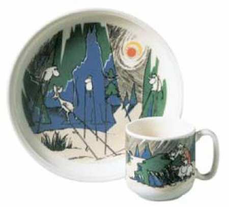 Moomin Valley (2 Piece) Child's Set (Plate & Mug)