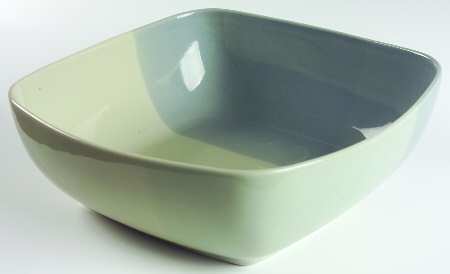 Color Blocks Blue Green 10" Square Vegetable Bowl