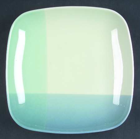 Color Blocks Blue Green Salad Plate by 222 Fifth (PTS)