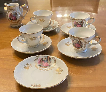 1146-2303 Flat Demitasse Cup & Saucer Set