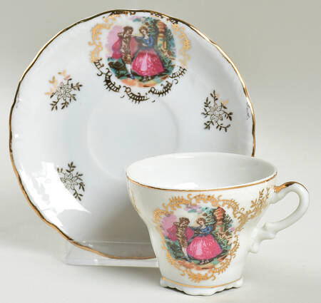 1146-2303 Flat Demitasse Cup & Saucer Set