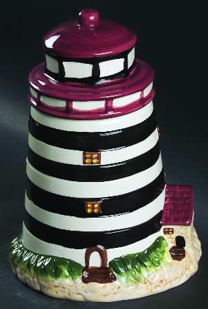 Lighthouse Cookie Jar & Lid