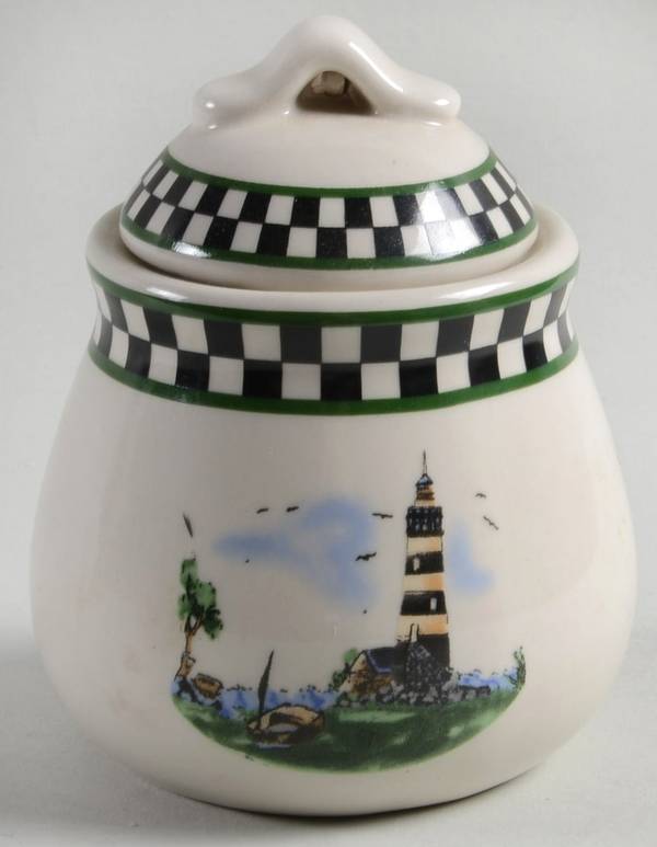 Lighthouse Sugar Bowl & Lid