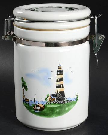 Lighthouse Large Canister & Lid