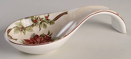 Yuletide Celebration Spoon Rest/Holder (Holds 1 Spoon)