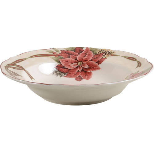 Yuletide Celebration Large Rim Soup Bowl