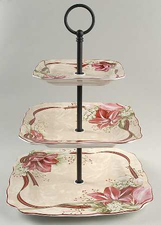Yuletide Celebration 3-Tiered Serving Tray (DP, SP, BB)
