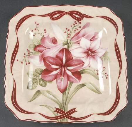 Yuletide Celebration Square Salad Plate