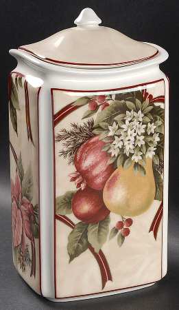 Yuletide Celebration Large Canister & Lid