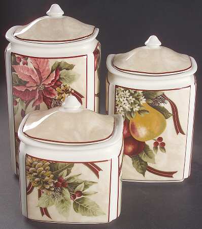 Yuletide Celebration (3 Piece) Canister Set (Box Set)