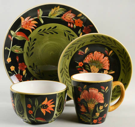 Arabian Flower 4 Piece Place Setting