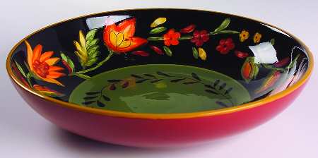 Arabian Flower 13" Pasta Serving Bowl