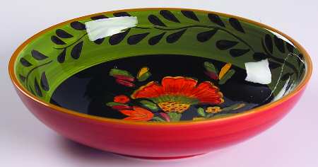 Arabian Flower 9" Individual Pasta Bowl