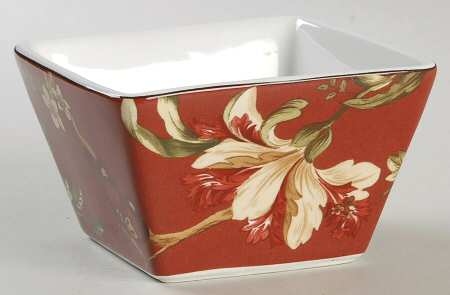 Summer Botanical Lutece Fleur Rouge 4" All Purpose Bowl