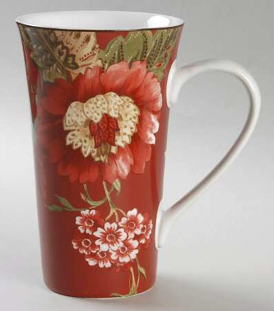 Summer Botanical Lutece Fleur Rouge Latte Mug