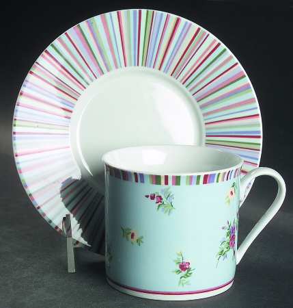 Kaleidoscope Flat Cup & Saucer Set