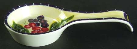 Vineyard Grape Spoon Rest/Holder (Holds 1 Spoon)