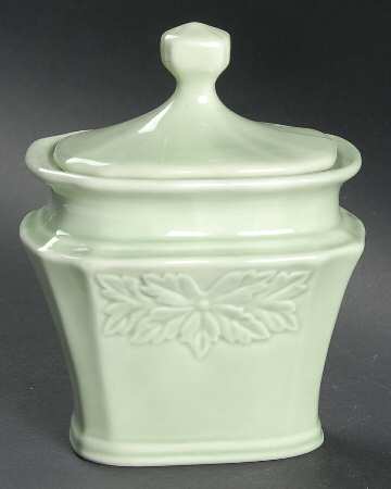 Avignon Celadon Sugar Bowl & Lid