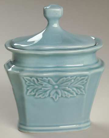 Avignon Turquoise Sugar Bowl & Lid