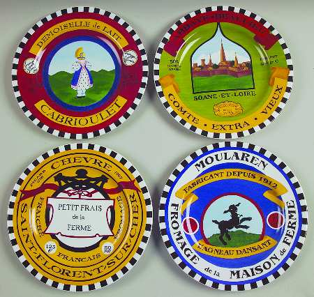Brie Salad Plate - Set of 4 Motifs
