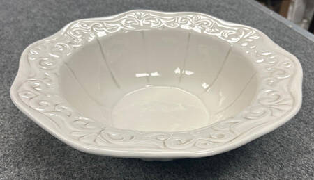 Floral Bloom 14" Round Serving Bowl