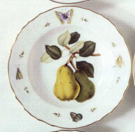 John Hooker Fruits Rim Soup Bowl