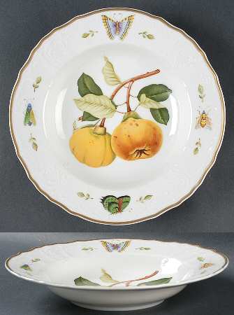 John Hooker Fruits Rim Soup Bowl