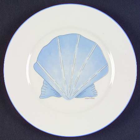 Seashell Salad Plate