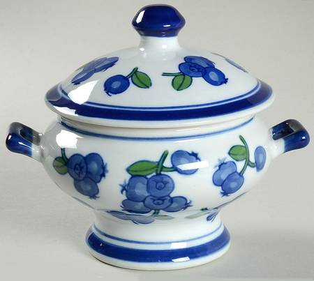Blueberry Sugar Bowl & Lid
