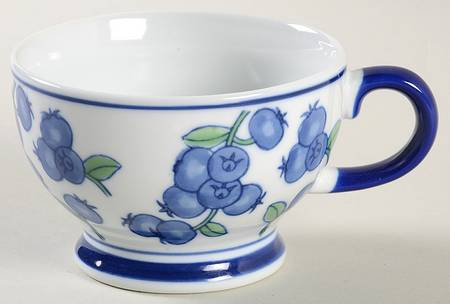 Blueberry Cup for Individual Teapot & Lid with Cup