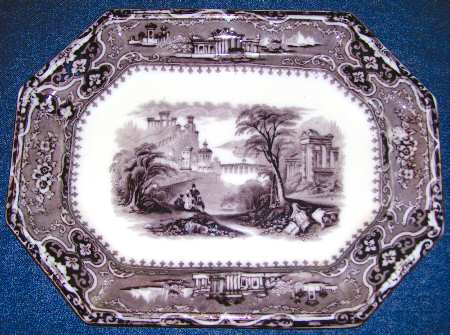 Vincennes Mulberry 16" Oval Serving Platter