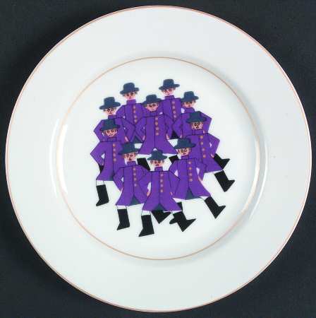 12 Days of Christmas Salad/Dessert Plate