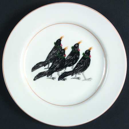 12 Days of Christmas Salad/Dessert Plate