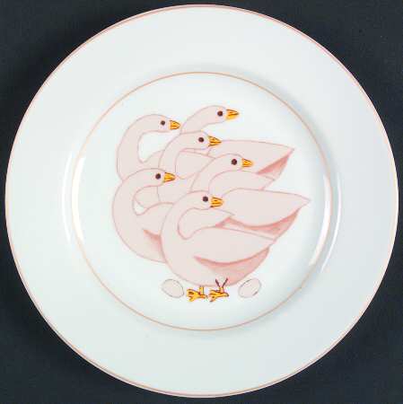12 Days of Christmas Salad/Dessert Plate