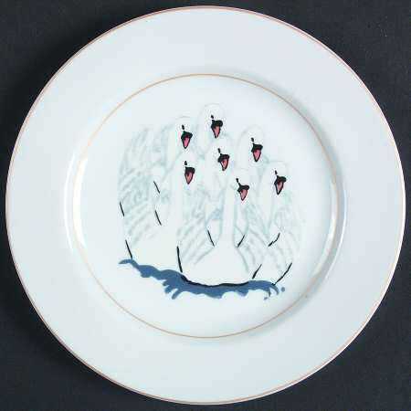 12 Days of Christmas Salad/Dessert Plate