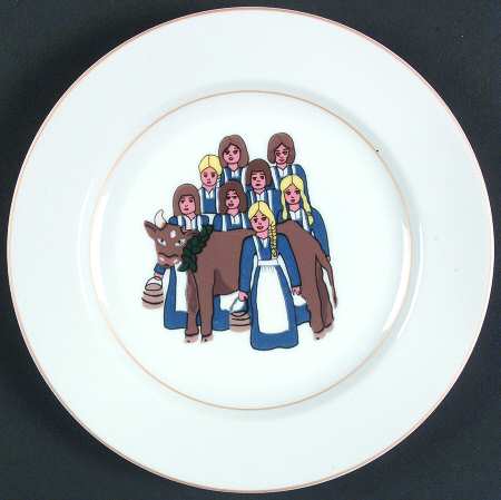 12 Days of Christmas Salad/Dessert Plate