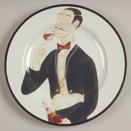 Wine Enthusiast Salad/Dessert Plate