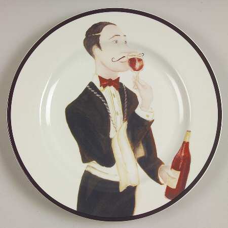 Wine Enthusiast Salad/Dessert Plate