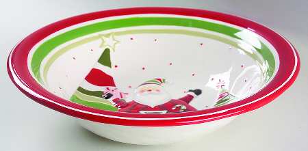 Happy Holidays 13" Round Serving Bowl