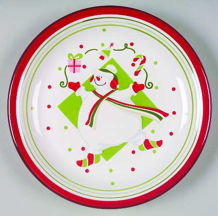 Happy Holidays Salad Plate