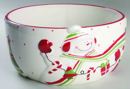 Happy Holidays 10" Round Serving Bowl
