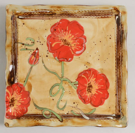 Fields of Provence Square Salad Plate