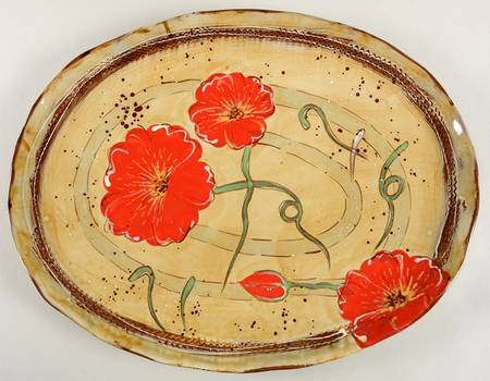 Fields of Provence 18" Oval Serving Platter
