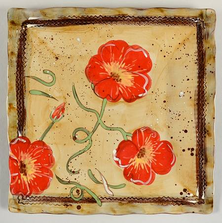 Fields of Provence 11" Square Serving Platter