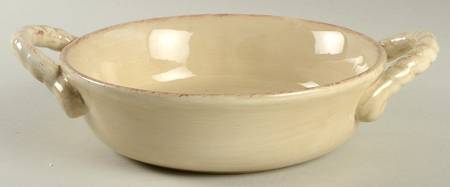 Tuscan Countryside Cream Individual Handled Bowl