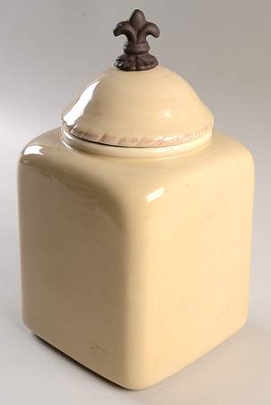 Tuscan Countryside Cream Large Canister & Lid