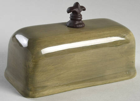Tuscan Countryside Sage Green Lid for 1/4 Lb Butter