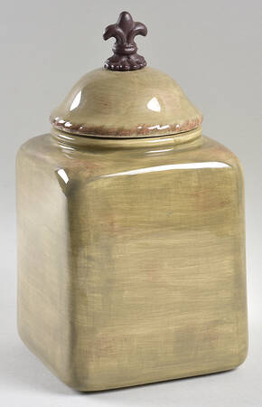 Tuscan Countryside Sage Green Medium Canister & Lid